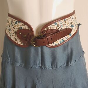 Boho Belt Medium Leather and Cotton